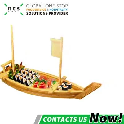 Barca da sushi in legno per contenitore per alimenti