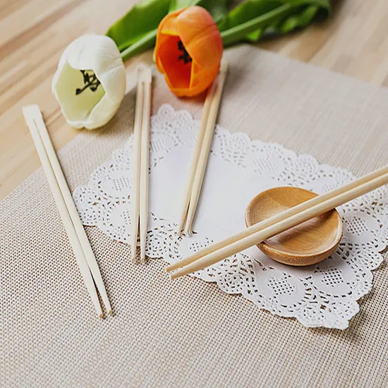 Bacchette di bambù usa e getta con copertura in carta per stampa a colori