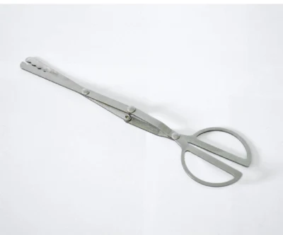 Mini pinza pieghevole a forma di forbice strumento per barbecue strumento di raccolta in acciaio inossidabile Esg13764
